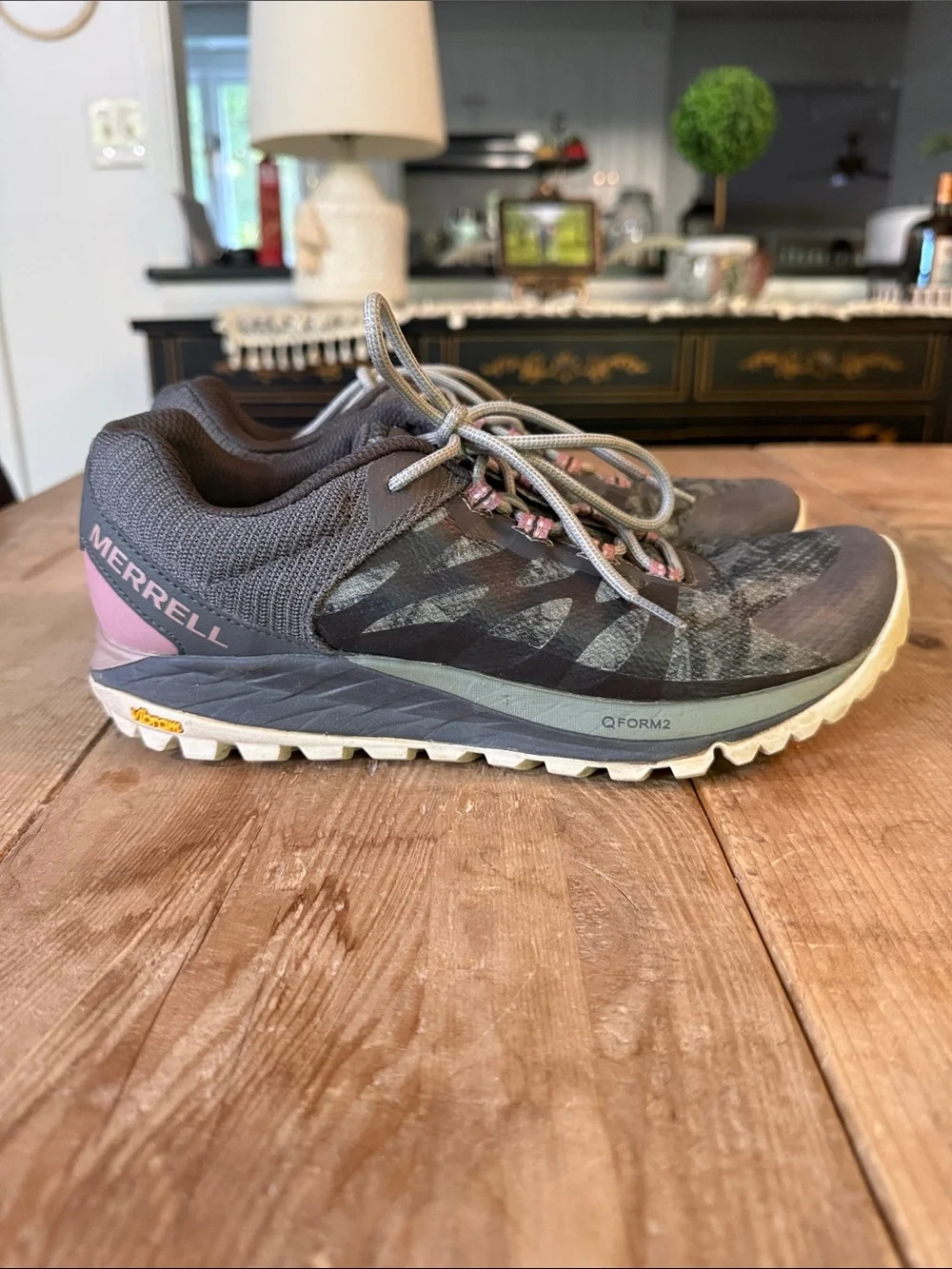 Merrell Women's Gray and Pink Trail Runners